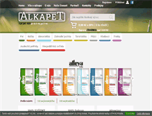 Tablet Screenshot of alkapet.cz